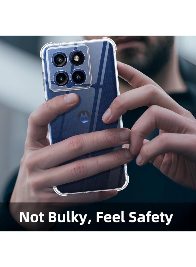 Clear Soft TPU Bumper Silicone Bumper Reinforced Corner Full Camera Protection Cover For Motorola Moto Edge 60 Fusion 5G / Edge 60 5G - Image 3